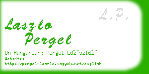 laszlo pergel business card